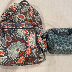 Vera Bradley Backpack and Lunch Kit